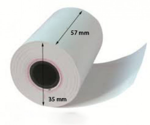 57 x 35 x 12.7mm Core BPA Free Credit Card Paper Rolls Boxed 50s:  THIS PRODUCT COMES WITH FREE NEXT DAY DELIVERY - CC250