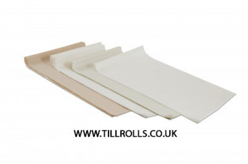 9.8" x 14.8" Greaseproof Sheets (Bleached) - 103115CUT4