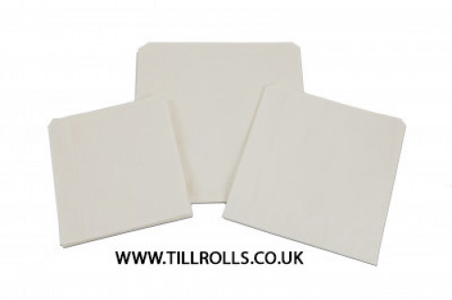 8.5" x 8.5" (215 x 215mm) White Scotchban Greaseproof Bags - 203151